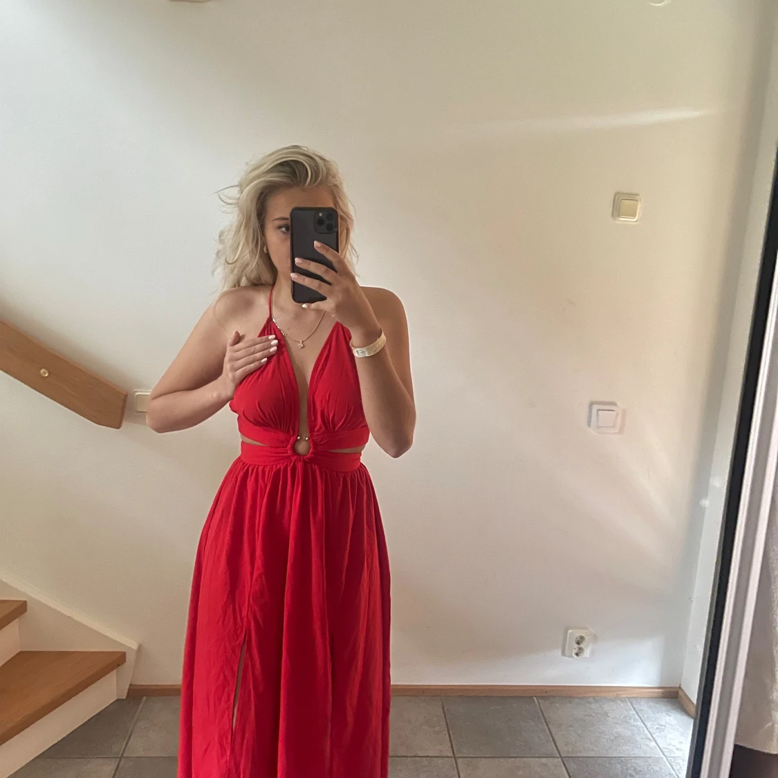Röd klänning 