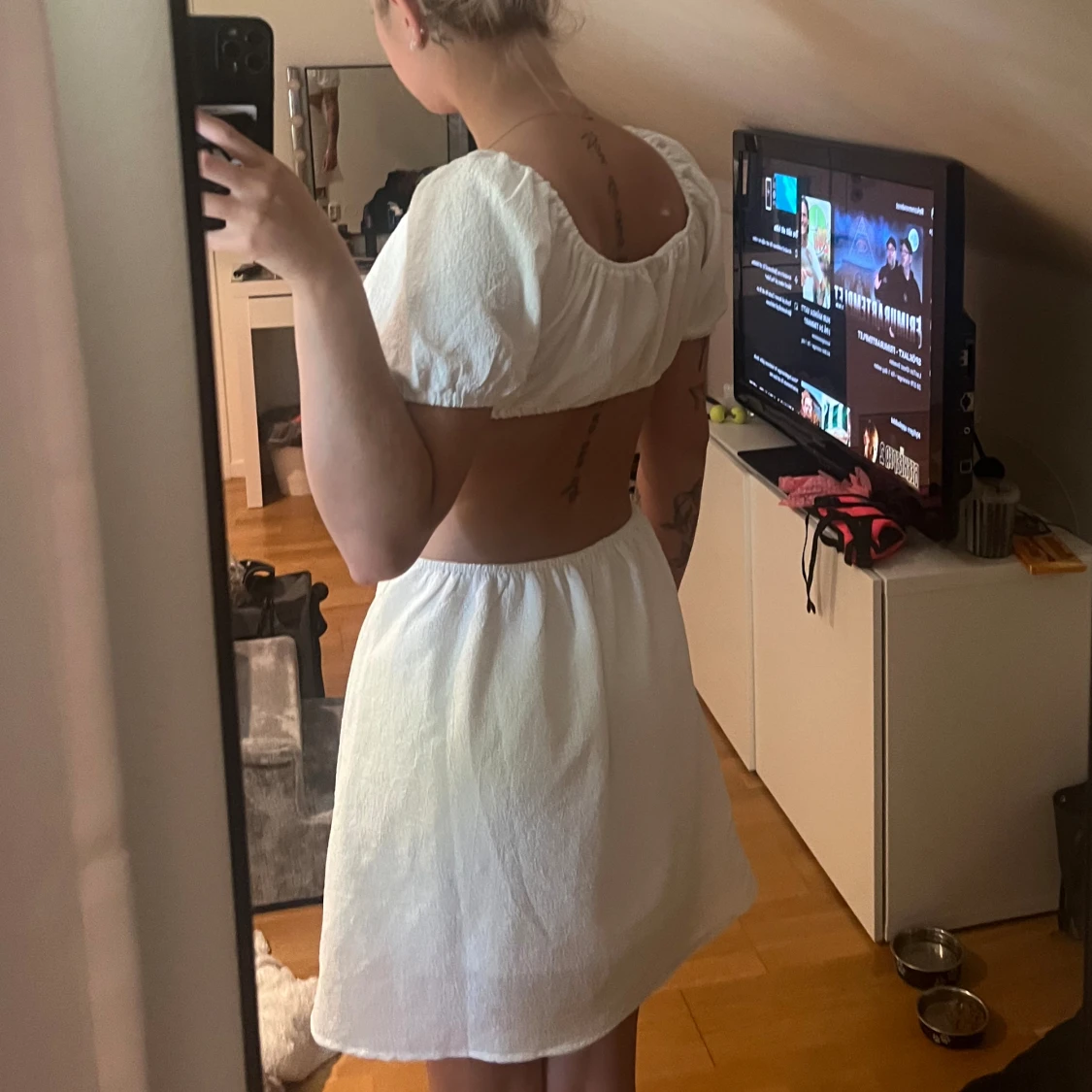 Vit klänning  - 91