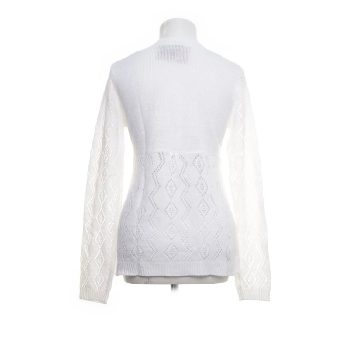 jätte söt vit kofta  - 90