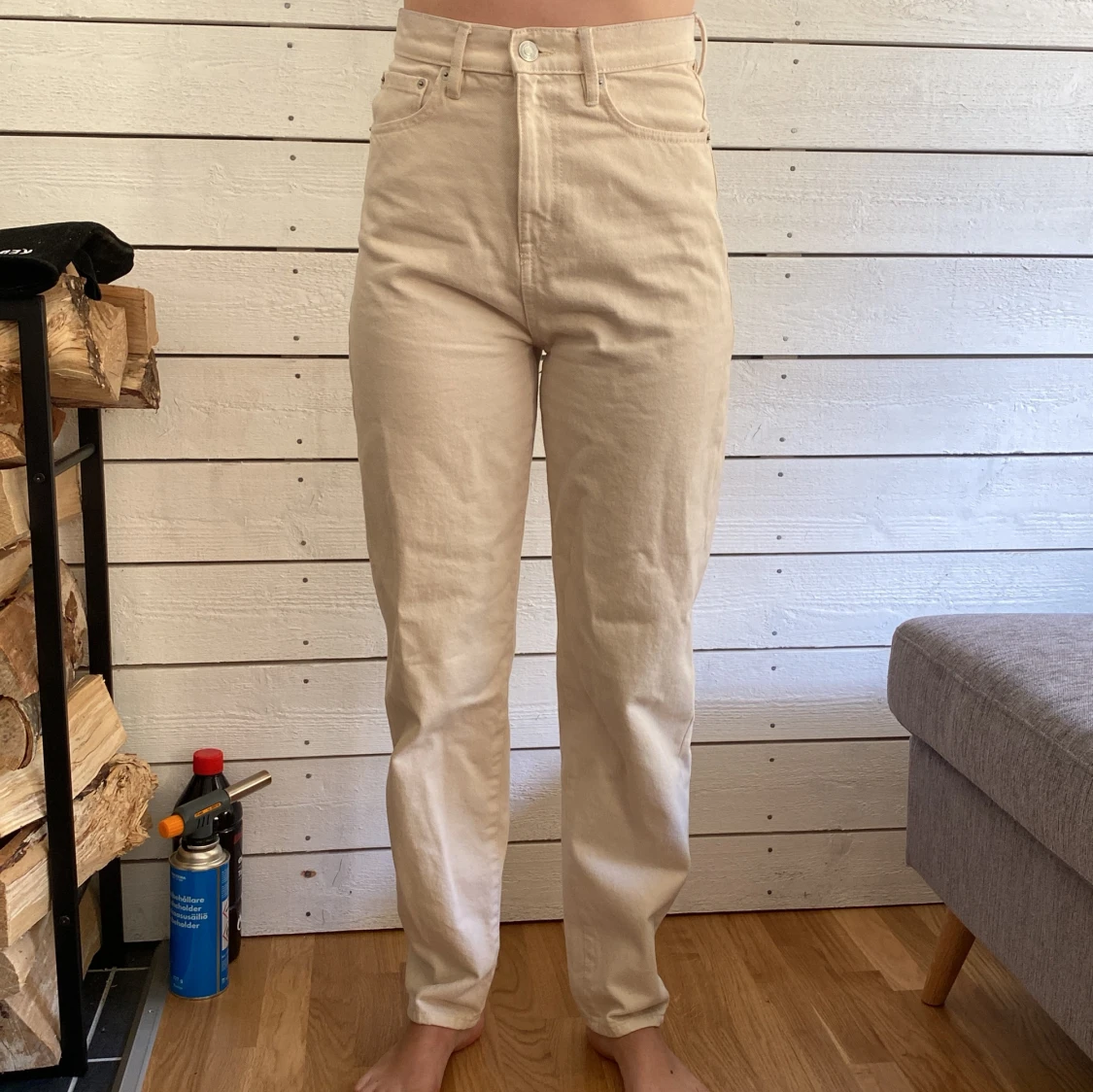 Beige Jeans