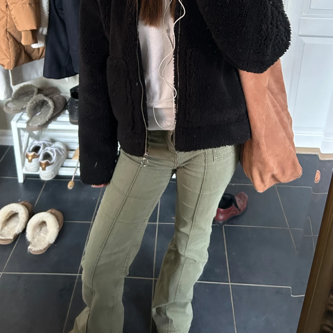 Gröna HM jeans  - 92