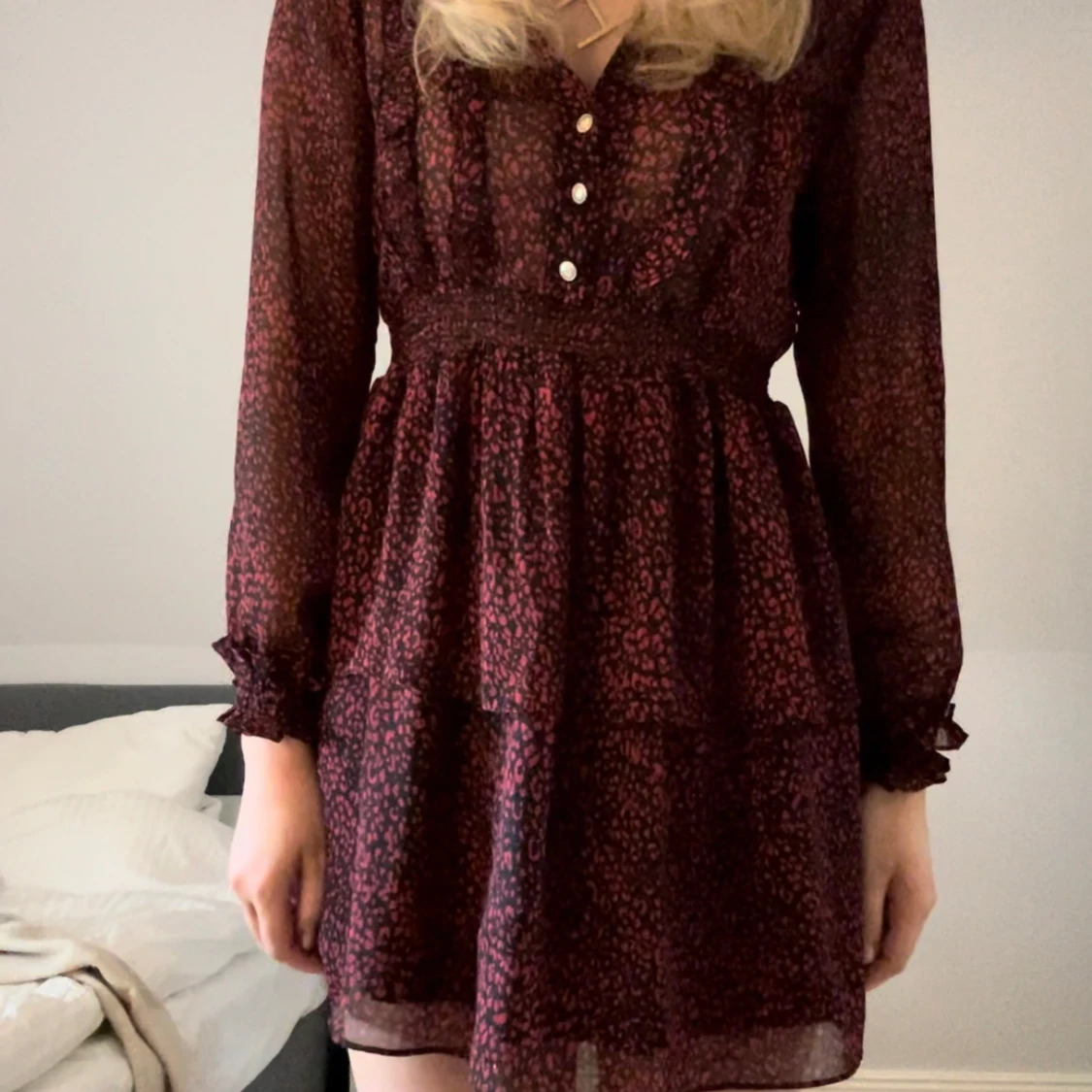 Leopardmönstrad klänning - 91