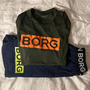 Björn Borg träningskläder  - Bra skick Björn Borg träningskläder, båda storlek S i syntetmaterial, snöret på byxorna är borta men de sitter ändå bra pga resårbandet 