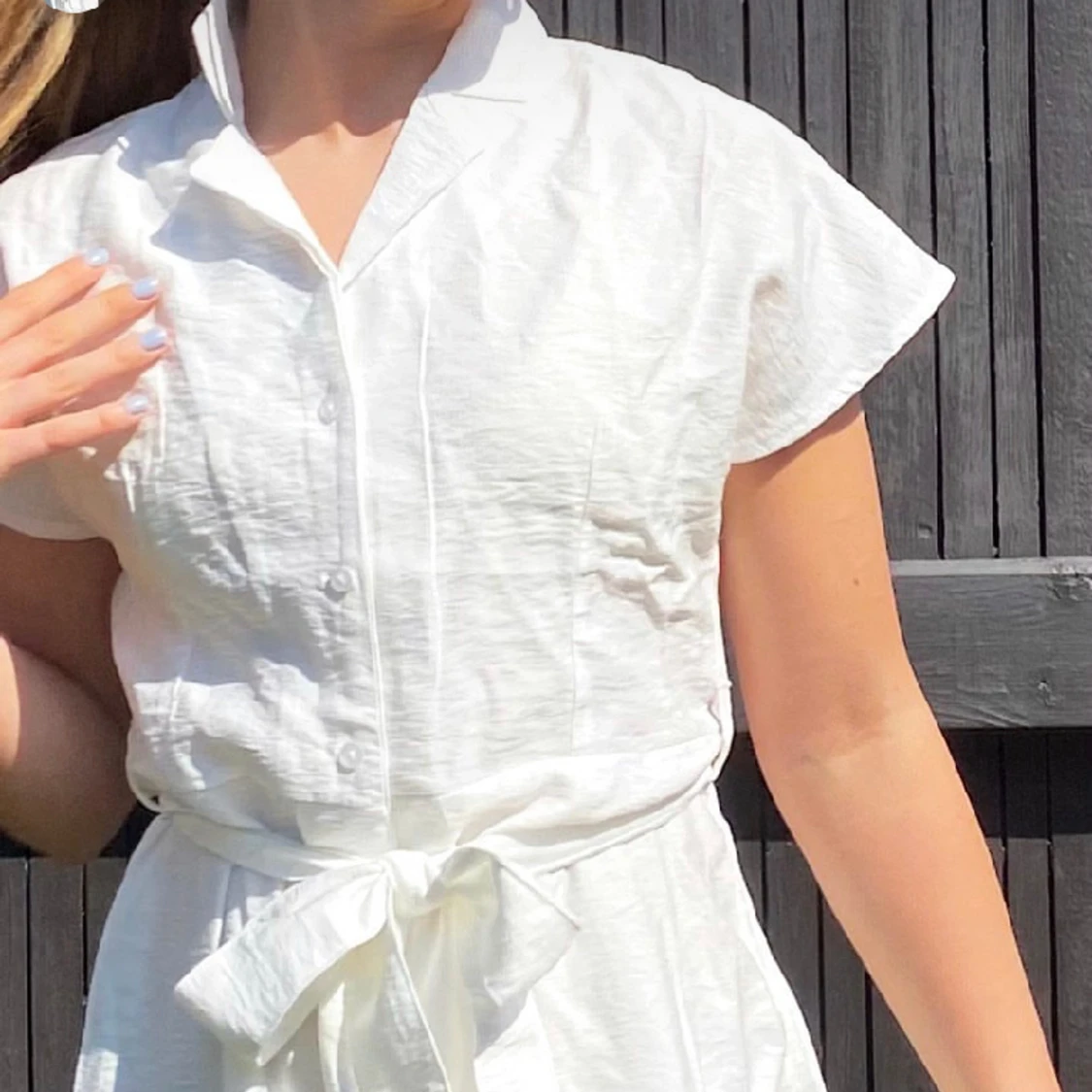 Klänning i linne  - 90