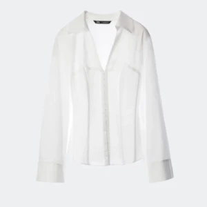 ZARA korsett/skjorta - Supersnygg skjorta med inbyggt korsett från zara som ej går att köpas mer. Använd fåtal gånger och är i bra skick😊 I storlek XS men passar även S