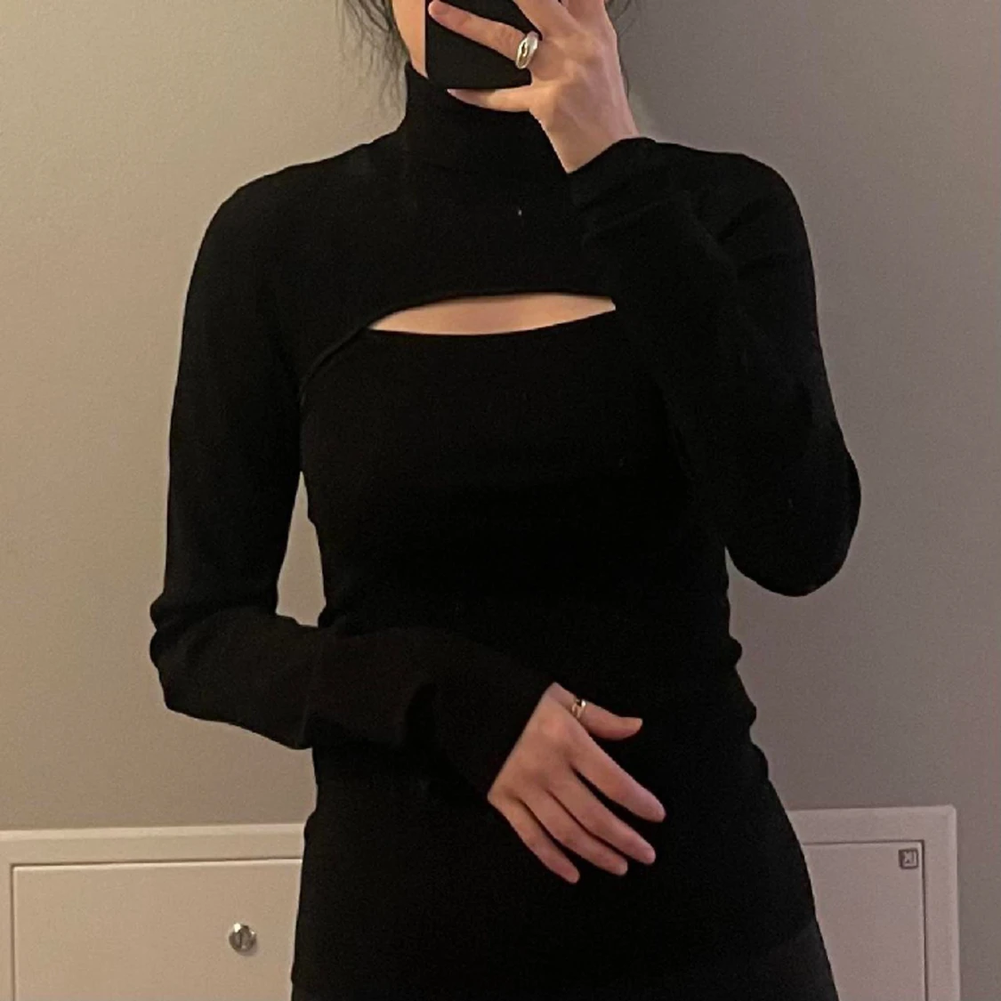 Knitted Turtleneck top, worn once. from other stories - 90