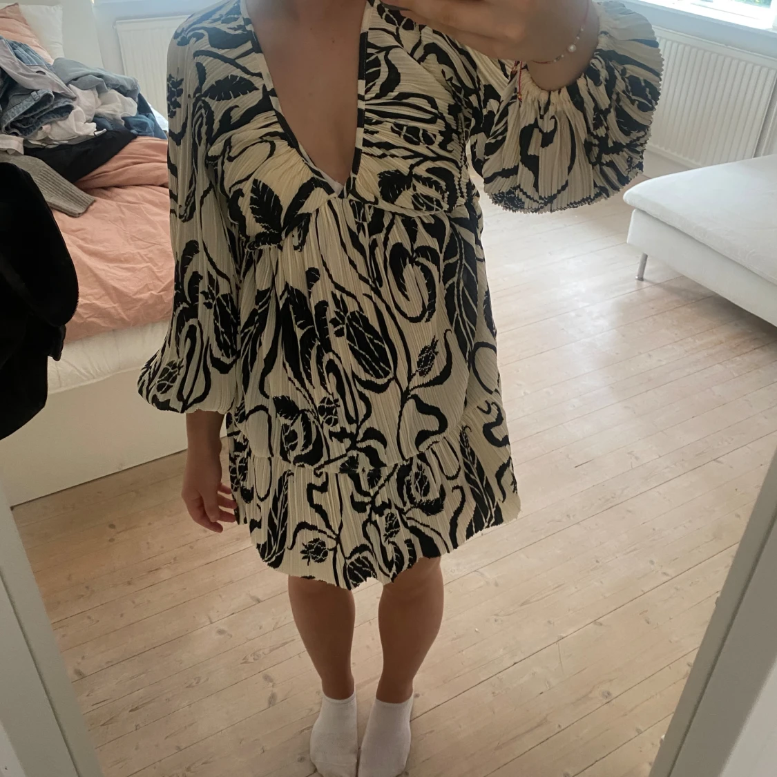 Plisserad klänning H&M - 90