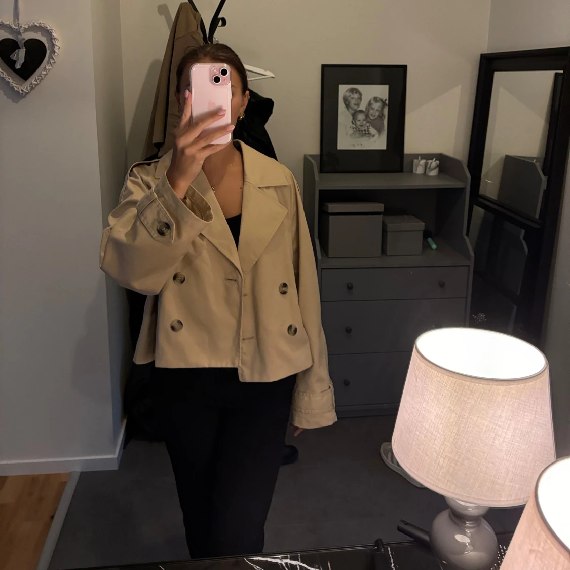 Kort trenchcoat  - 90