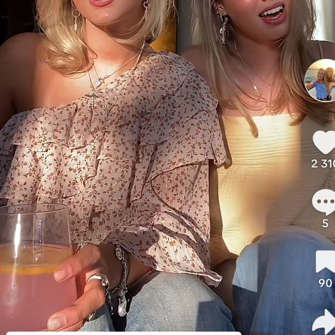 Off shoulder topp - 90