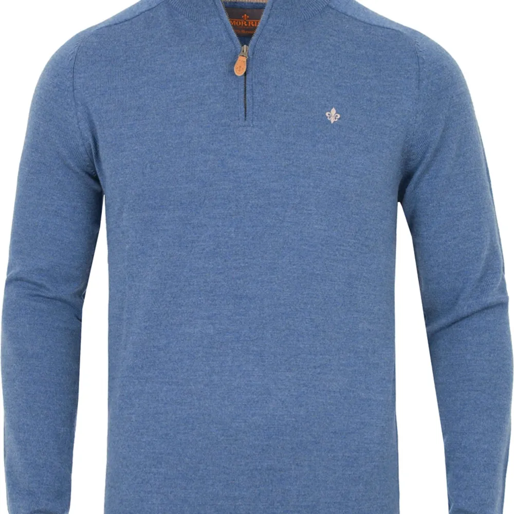 Merino John Half Zip Sweater Light Blue Storlek M 100% merinoull Nypris 1800kr Oanvänd. Tröjor & Koftor.