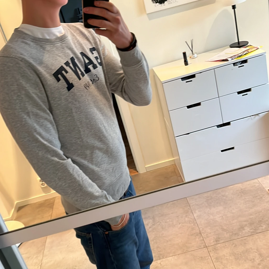 Schysst gant tröja i nyskick  - 91