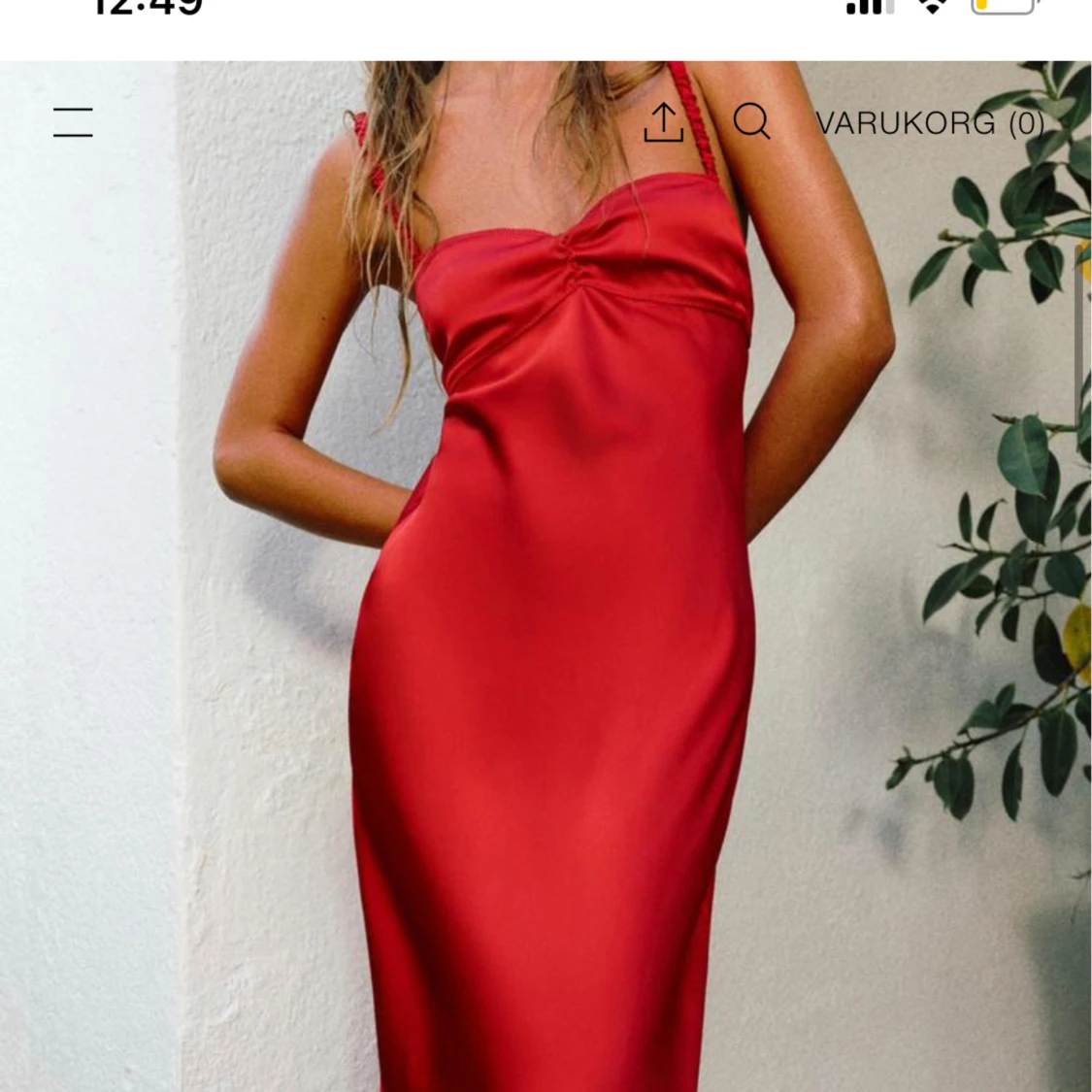 Röd klänning - 91