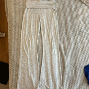 Låg midjade yoga pants - Storlek 160 gråa lågmidjade 