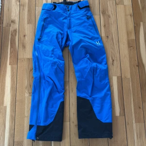 Haglöfs Alpine GTX Ski pants  - Alpine GTX Pant Men är ett par skidbyxor från Haglöfs. Materialet består av två lager återvunnen polyester med ett Gore-Tex®-membran emellan. Lagren har laminerats samman så att de framstår som ett enda lager – även kallat en 3-lagers. 