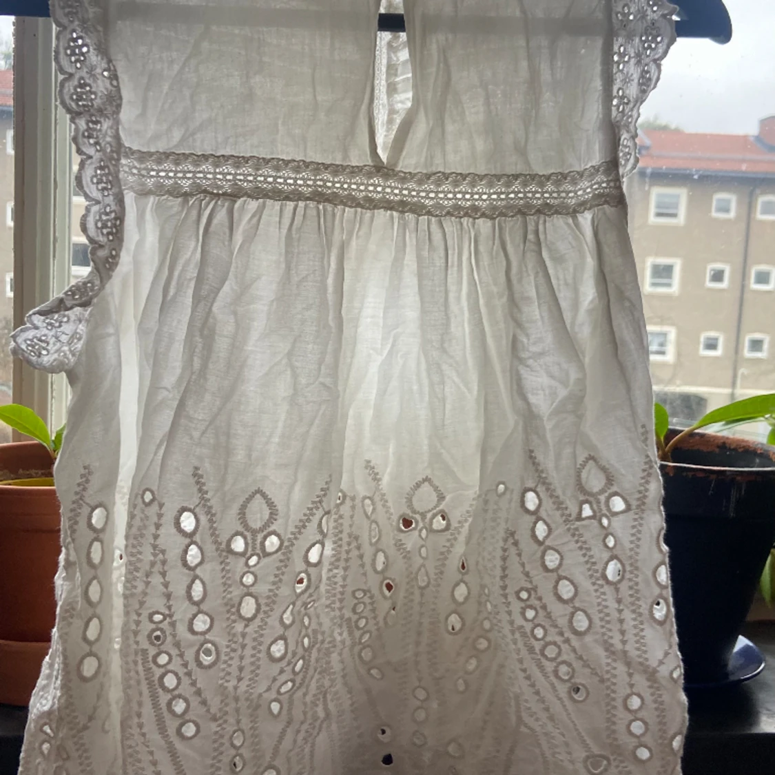 Superfin Vit sommarblus  - 90