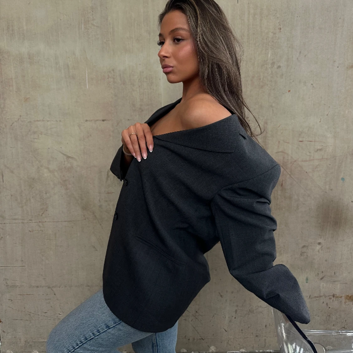 Grå kavaj ”VERA”