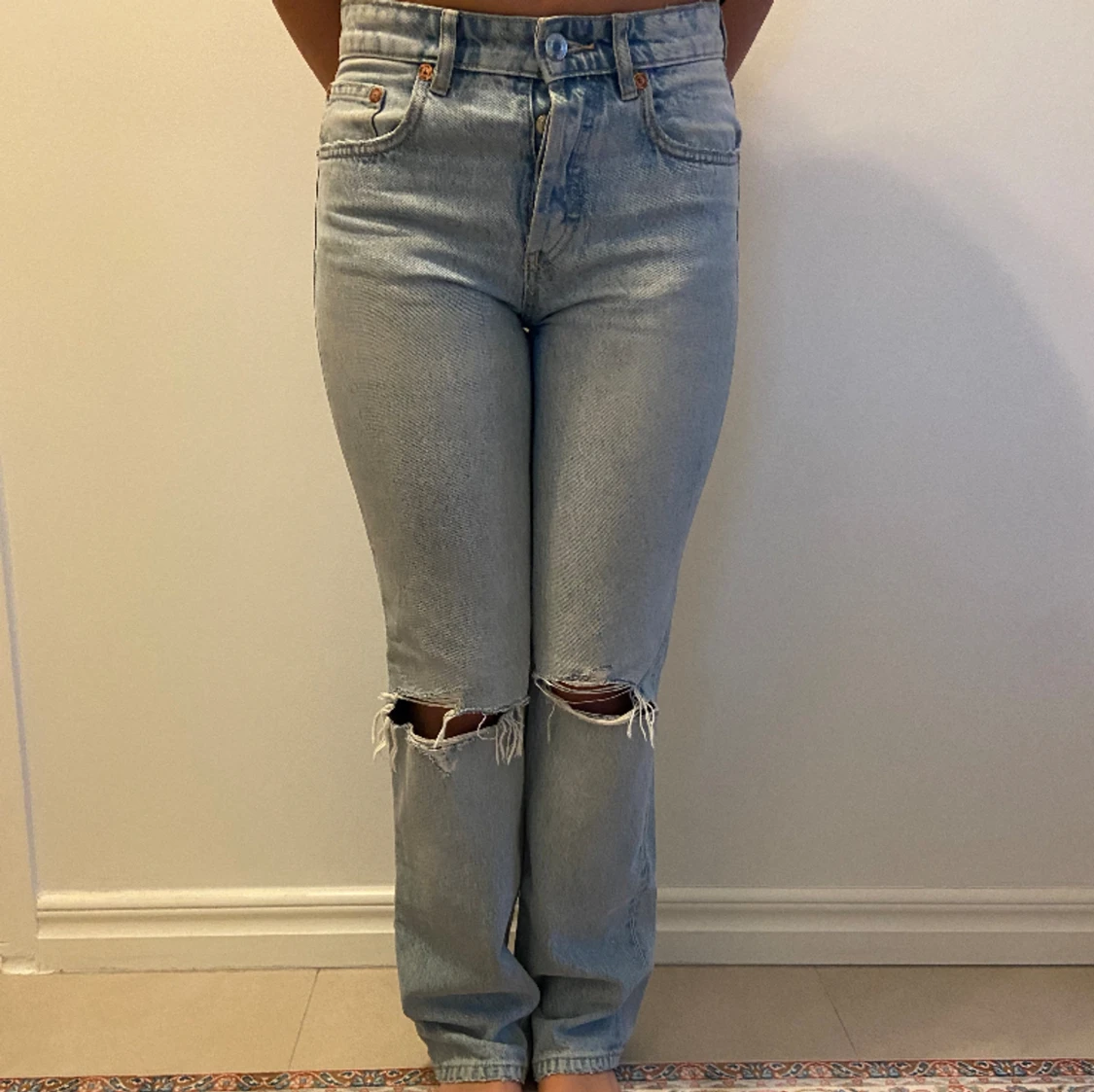 Ljusblåa Jeans - 90