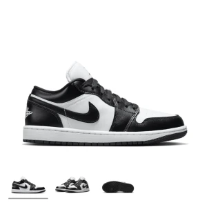Jordans 1 low ’ panda’ - Säljer snygga jordans då de inte kommer till användning pågrund av inte min stil längre och beställde fel storlek på något sätt. Använda kankse 2-3 gånger, köpta på soleplus i somras för 2500kr. Pris går att diskuteras!