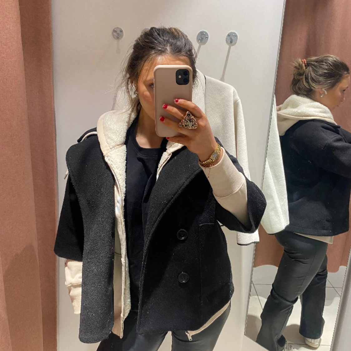 Trekvartsärmad kappa - 90