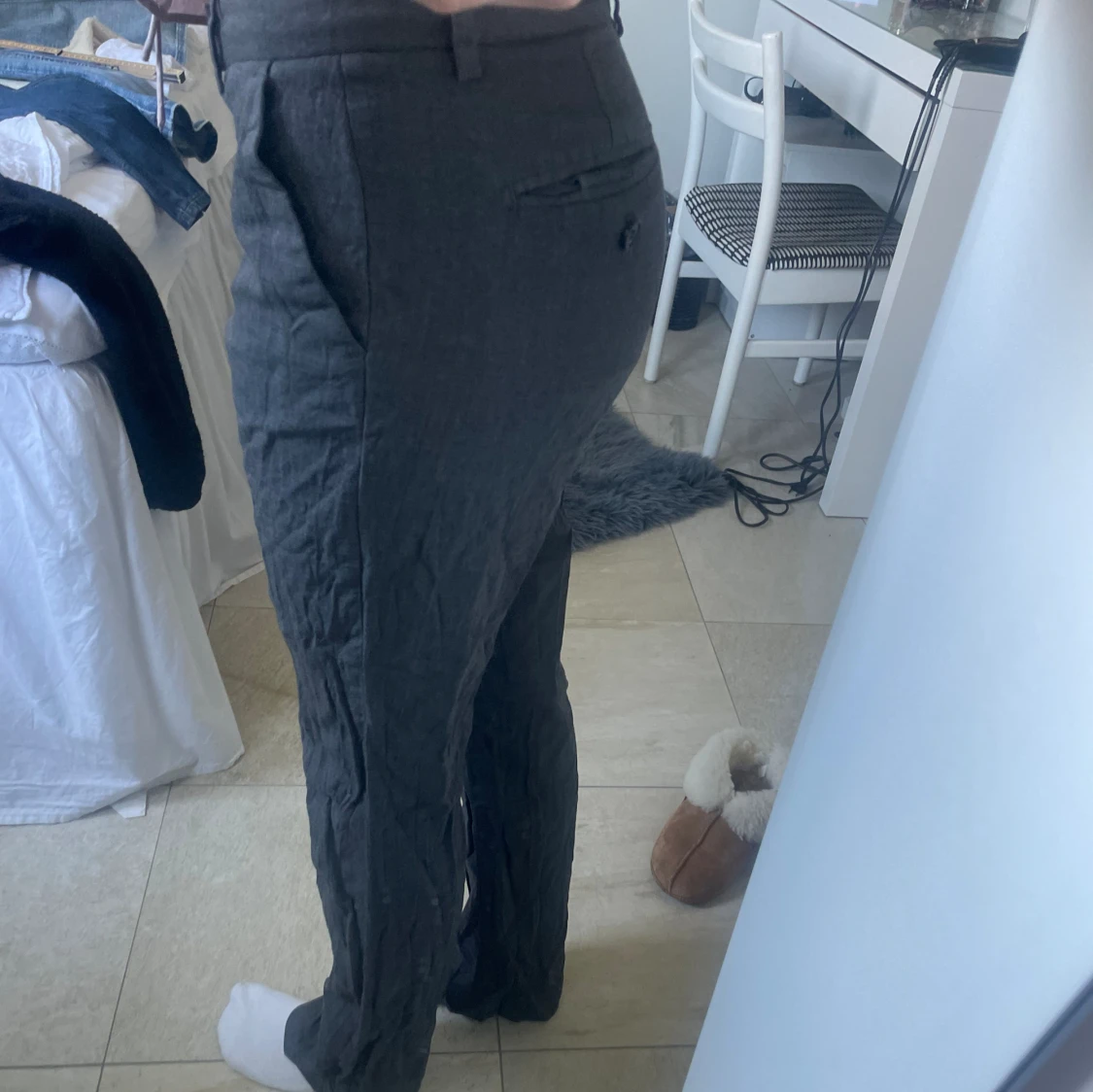 Lågmidjade kostymbyxor - 90