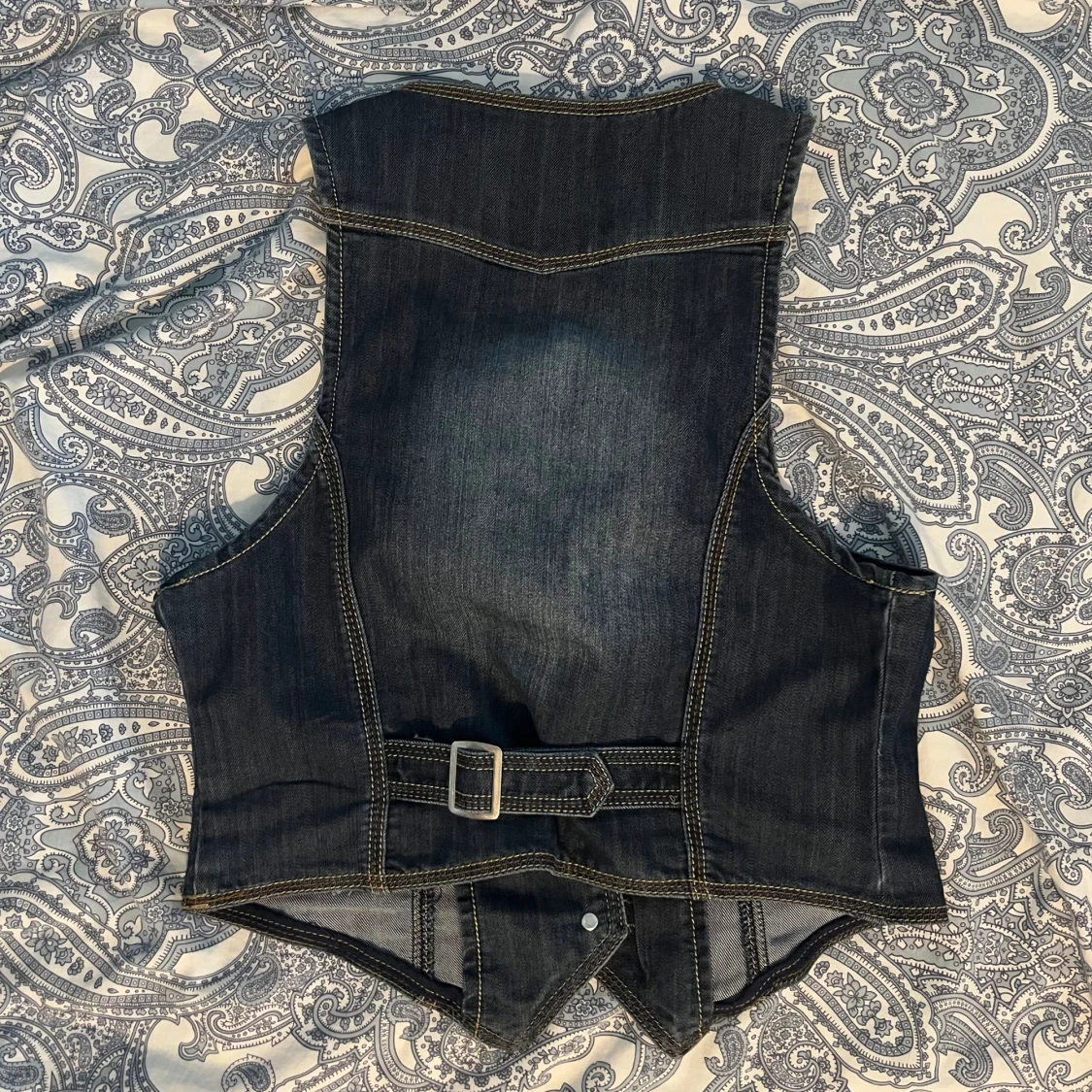 blå jeansväst - 90