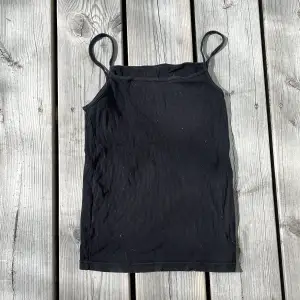 Ett svart linne från okänt märke 🫶🏽 Står inte storlek men skulle säga S! Helt fläckfri och som ny 💞