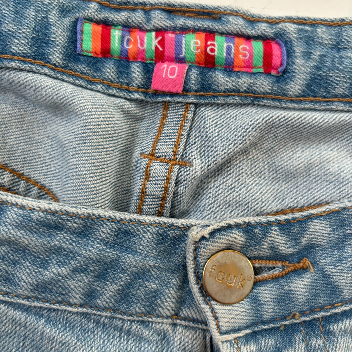 Lågmidjade ljusblå bootcut - 92