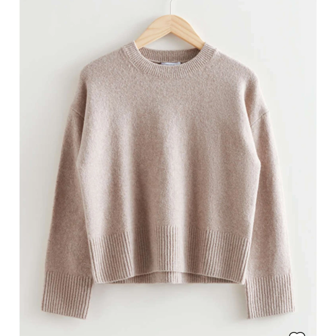 Grå/beige stickad tröja