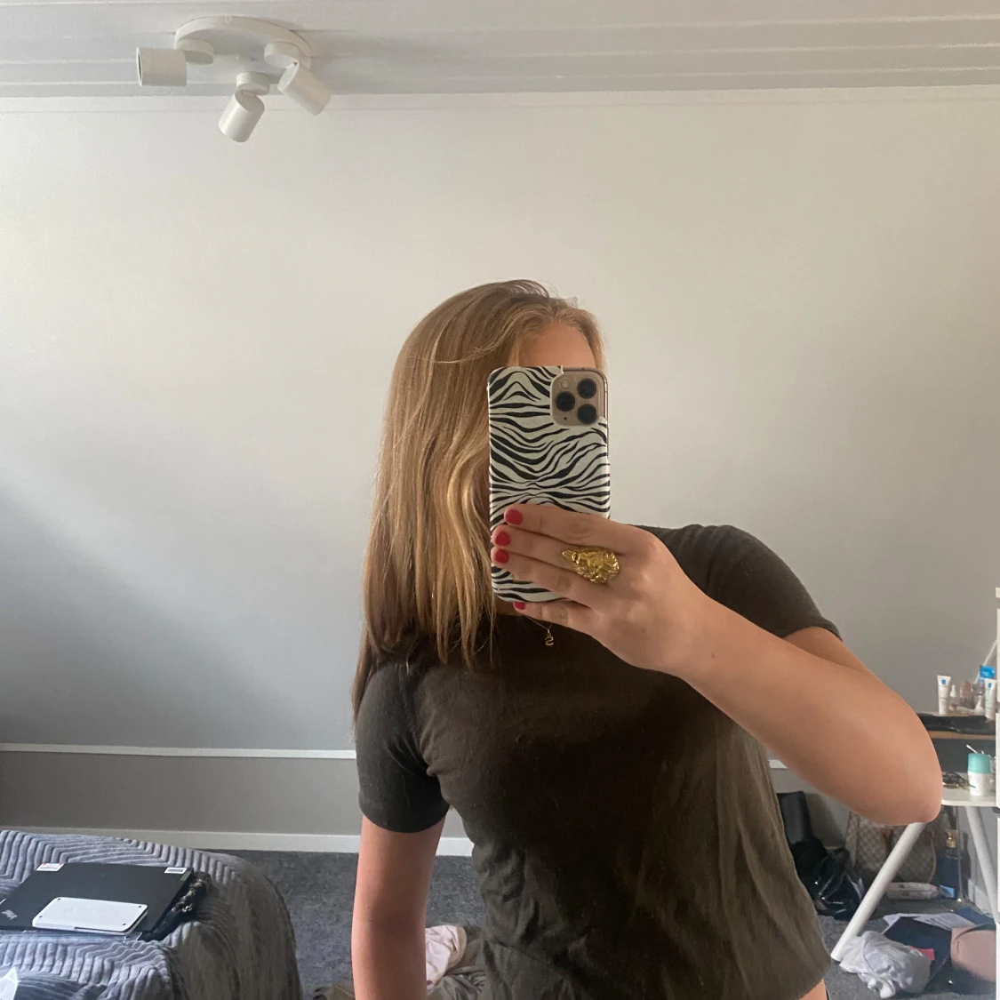 Stickad t-shirt - 90