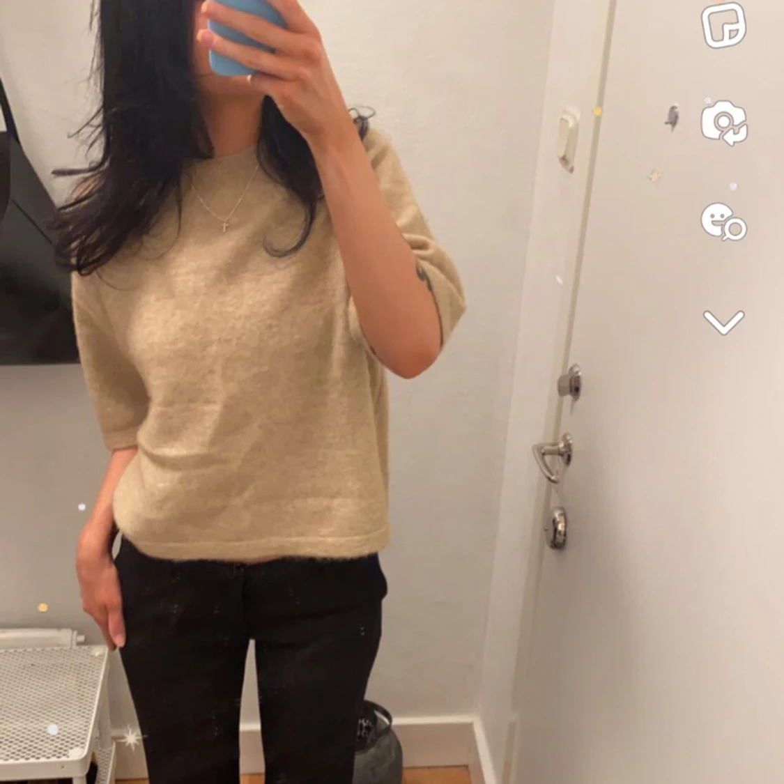 Stickad t-shirt - 90