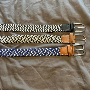 Bälten - Säljer tre stycken bälten. Säljer för 70kr styck. Köp alla för 160kr. Alla är i jättebra skick.