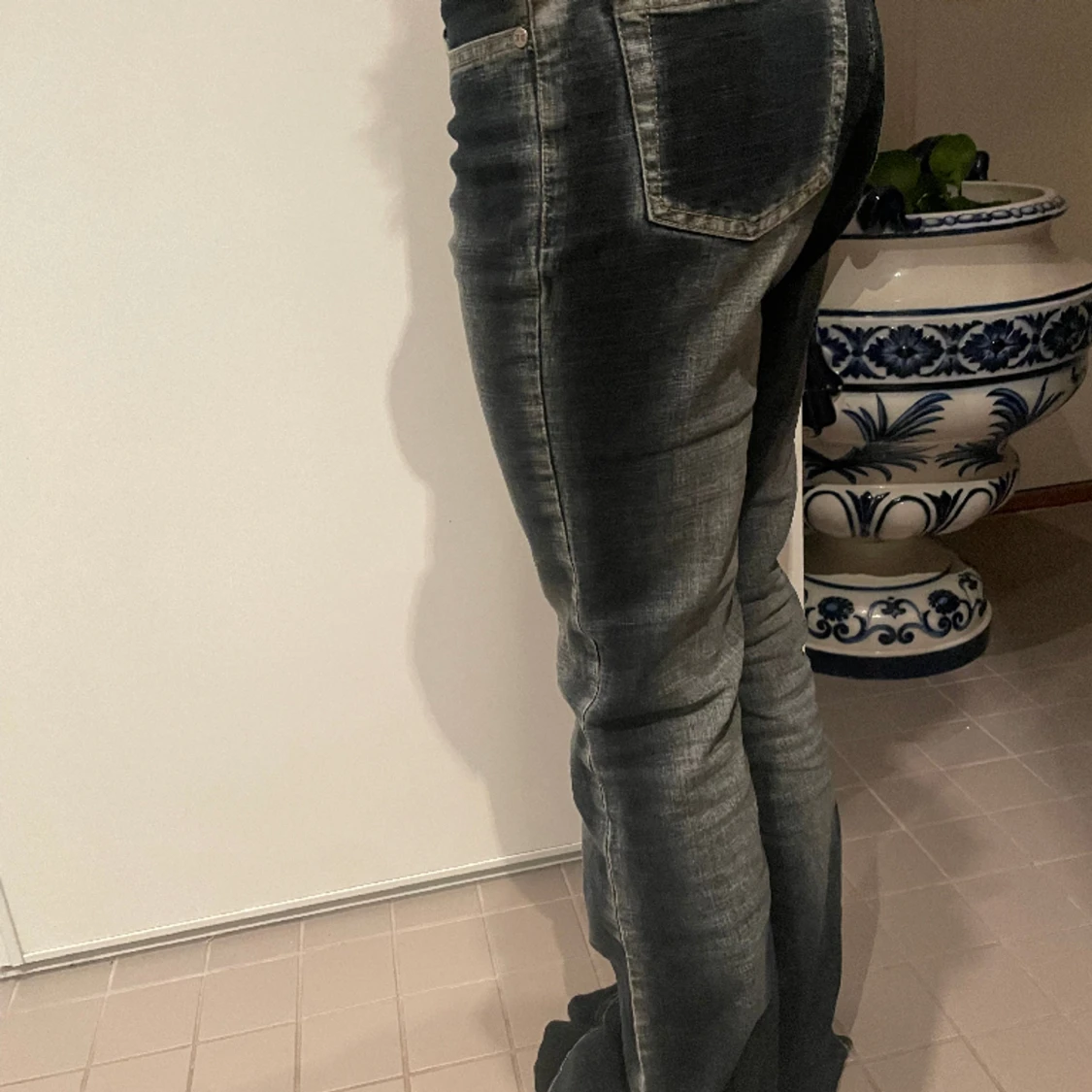 Lågmidjade Jeans - 90
