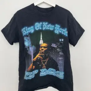 Svart Pop Smoke T-shirt, original merch. Storlek M