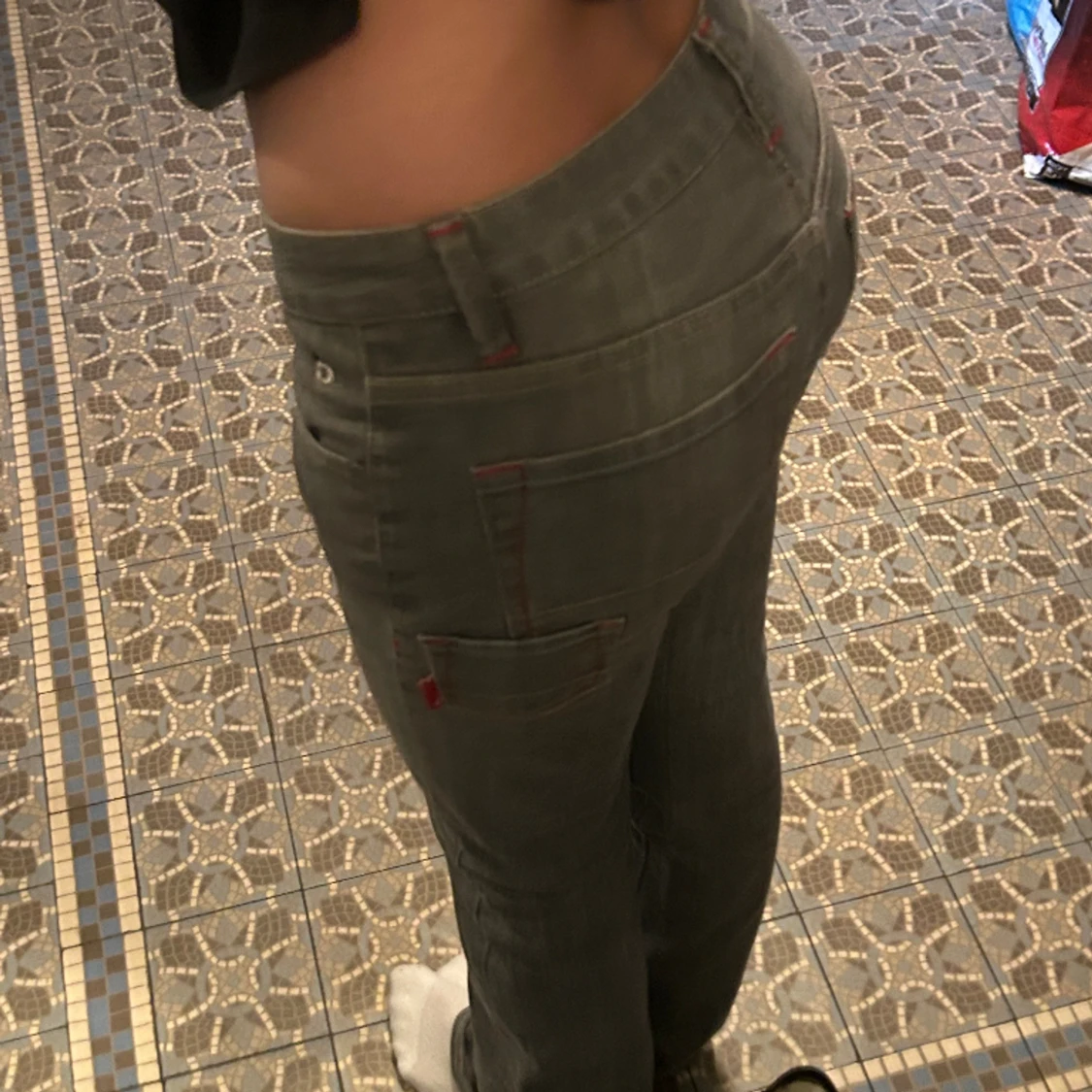 Lågmidjade bootcut jeans - 90