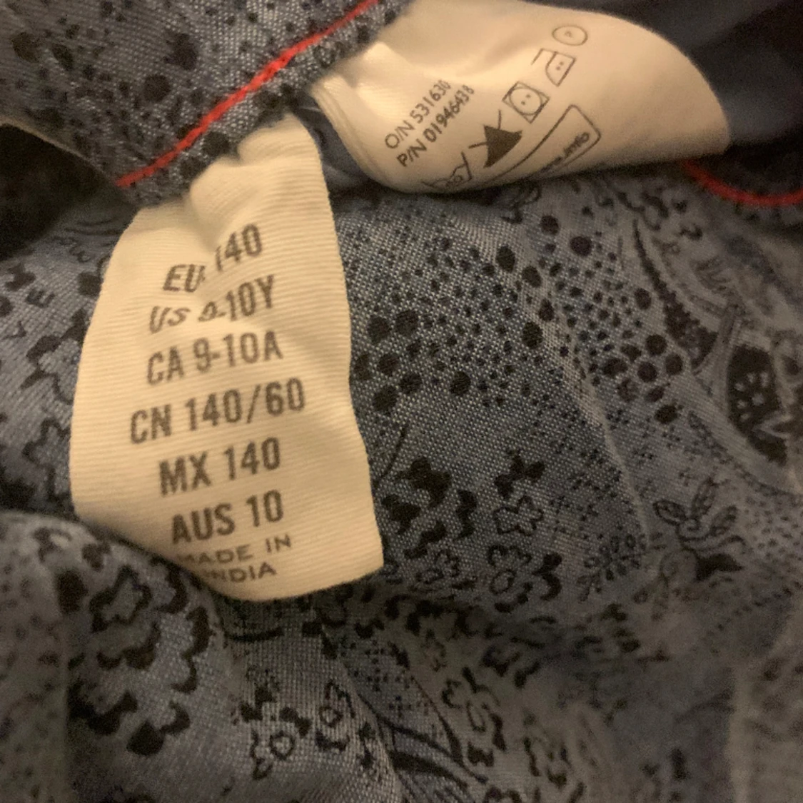 Söt blå mönstrad kjol 💞 - 90