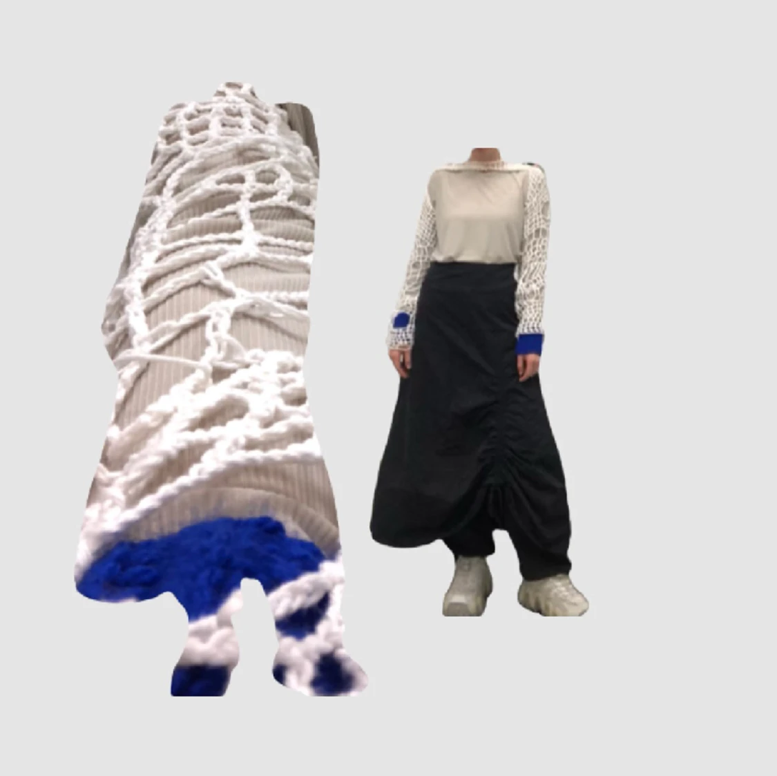 mesh roughly croched bolero  - 90