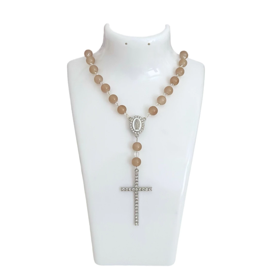 Kors halsband i silver 