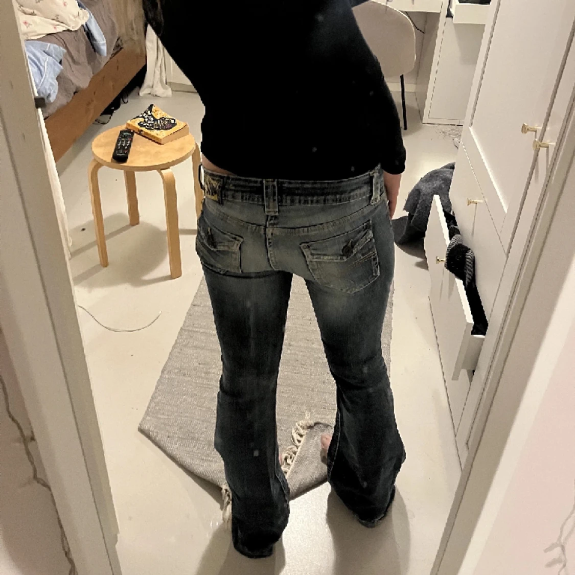 Lågmidjade bootcut jeans - 90