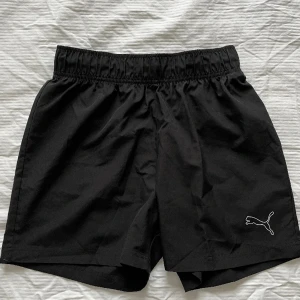 Puma träningsshorts  - Svarta puma trängningsshorts. Luftiga och bra att träna i. Strl S. Finns knyte på insidan så att man kan spänna dom i midjan till önskad storlek. Knappt använda. Hör av er vid frågor! 😊 Frakt inkluderad i priset.