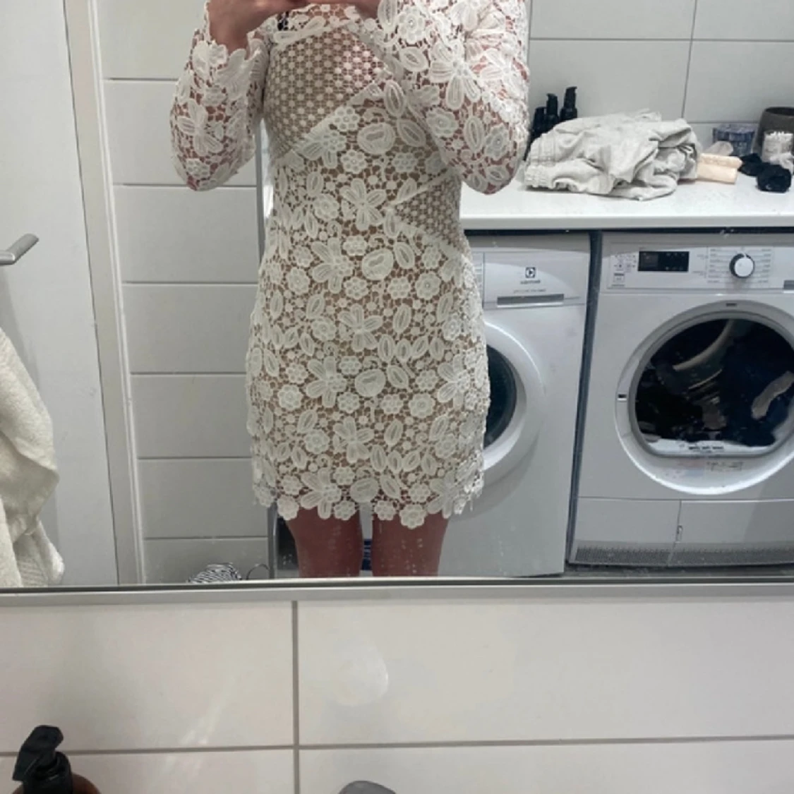 Vit studentklänning  - 91