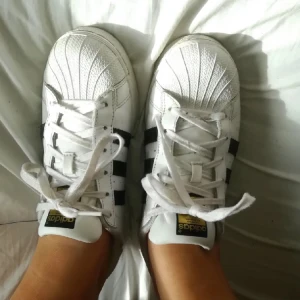 Adidas supersatsar  - Säljer nu mina så snygga och bekväma adidas superstar skor köpta dom i oktober 2023💞skriv gärna vid intresse och funderingar💞
