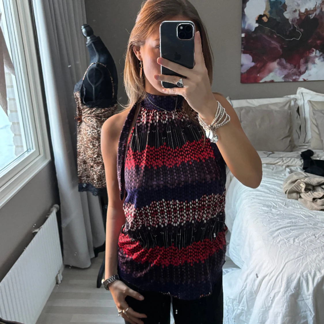 Halterneck topp - 91