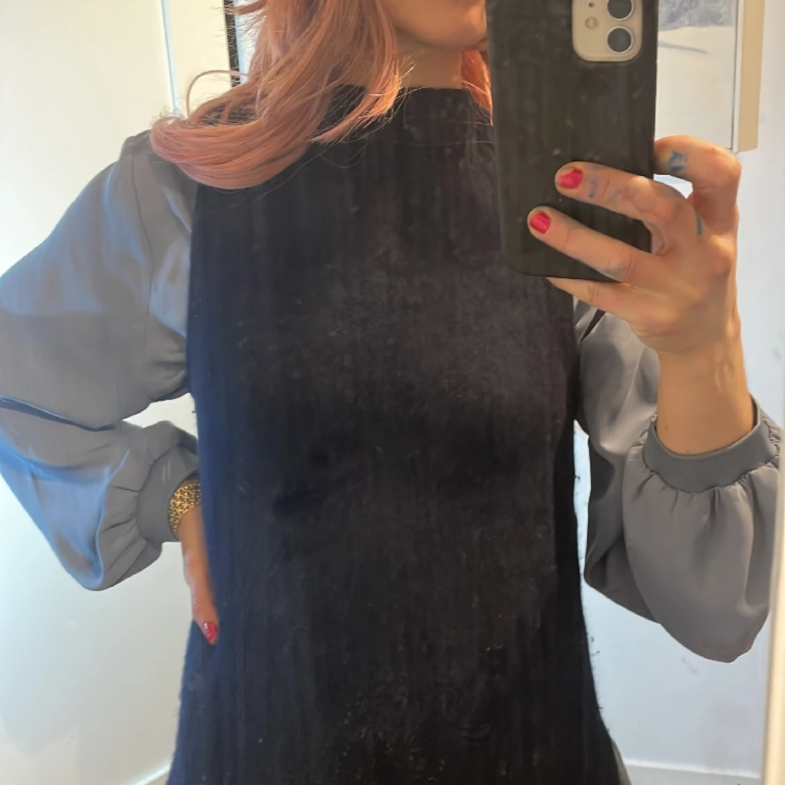 Kashmirväst marinblå xs  - 91