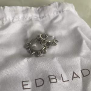 Säljer dessa populära silver örhängen från Edblad! Har använt dem typ 2 gånger och de är som nya! Använder de inte längre så jag säljer dom. Man får med plupparna + en liten Edblad påse☺️