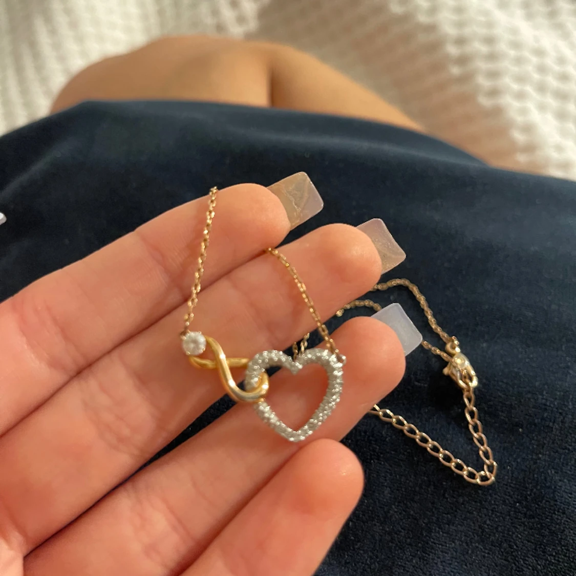 Swarovski halsband hjärta