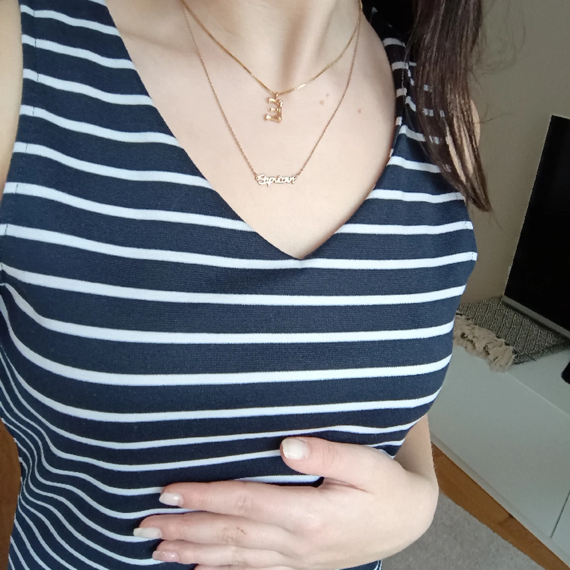 Randig sommarklänning - 90