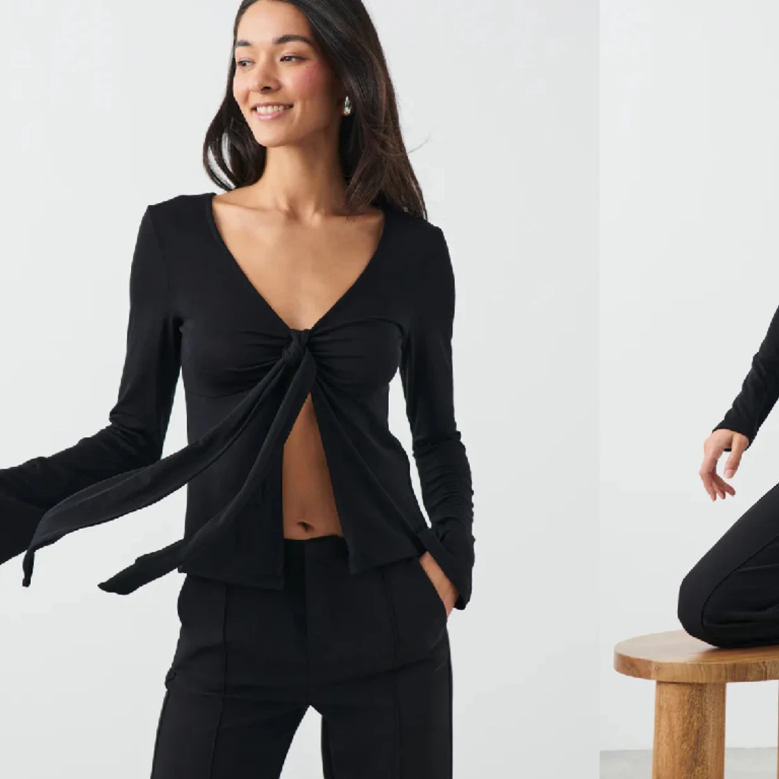 Långärmad knyttopp