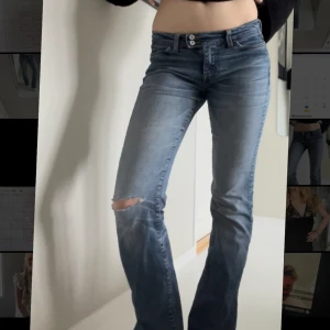 Lågmidjade jeans - Sjukaste lågmidjade jeansen🤩🤩midjemått: 76cm  Innerbenslängd: 80cm