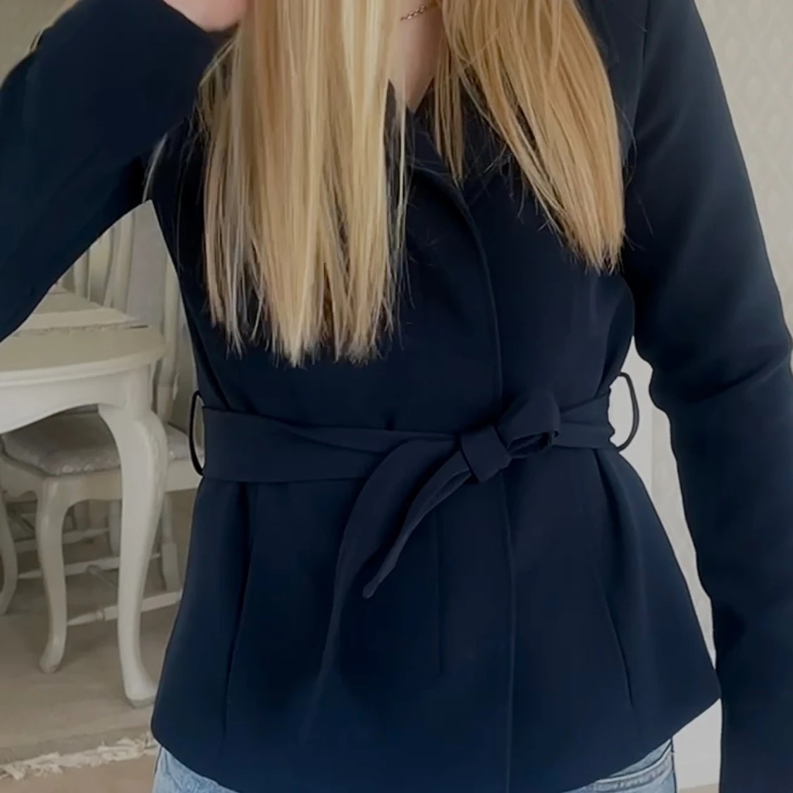 Marinblå jacka - 90