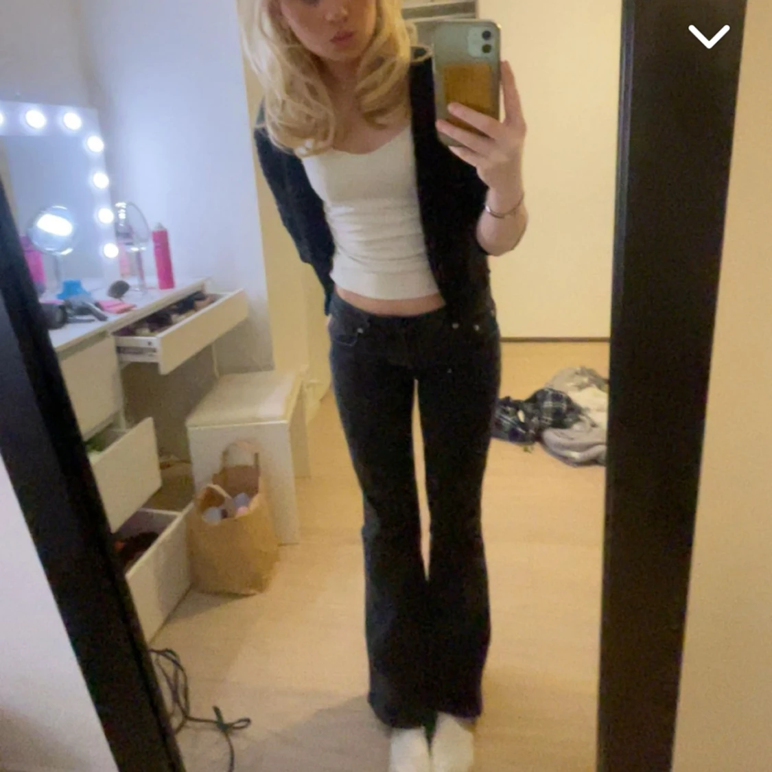 Lågmidjade bootcut jeans  - 92